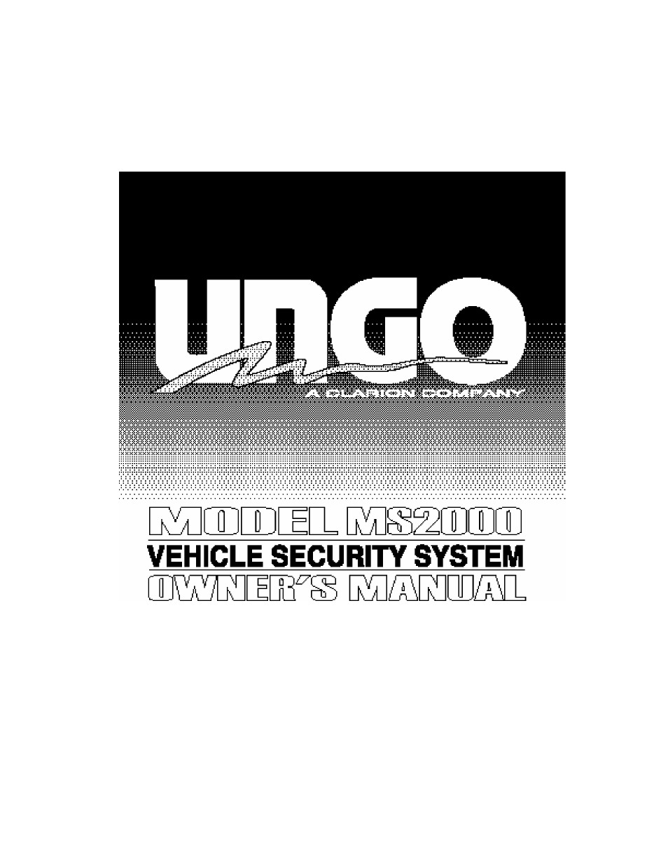 Clarion Ungo MS2000 User Manual | 16 pages