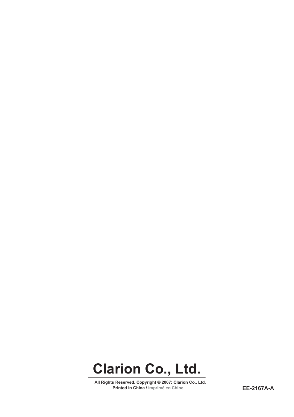 Clarion co., ltd | Clarion CLA-SC1 User Manual | Page 12 / 12