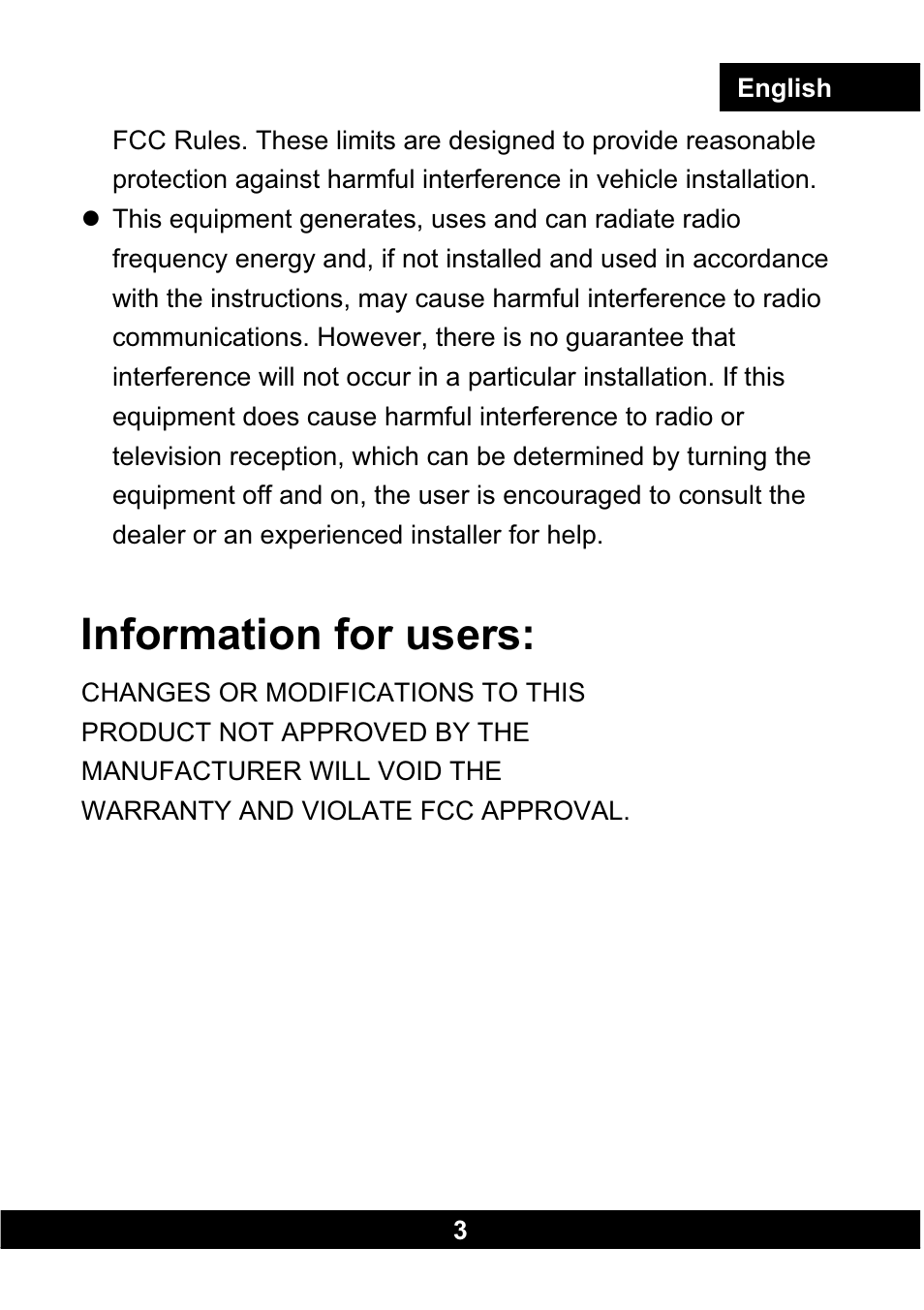 Information for users | Clarion CLA-SC1 User Manual | Page 4 / 12