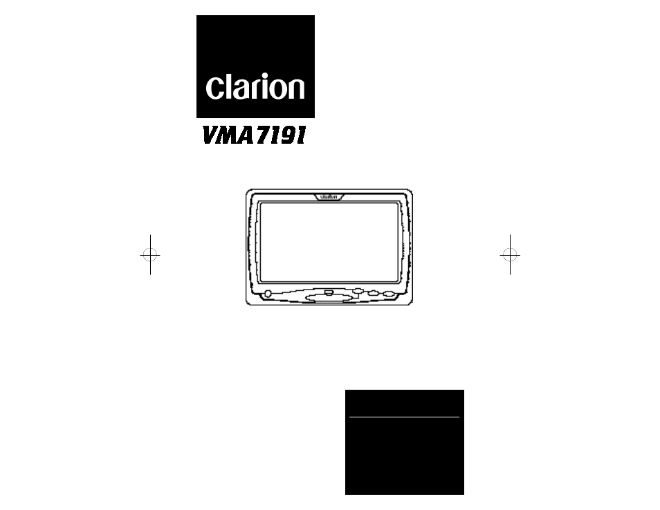 Clarion VMA7191 User Manual | 8 pages