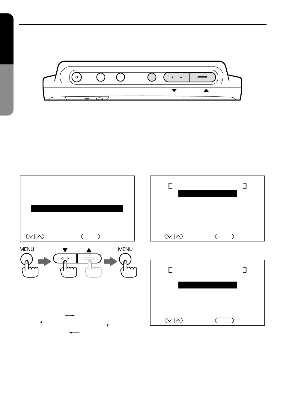 English, Setting example, Rgb input select | Clarion VMA8582 User Manual | Page 20 / 24