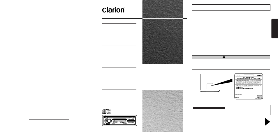 Clarion M335/M235 User Manual | 12 pages