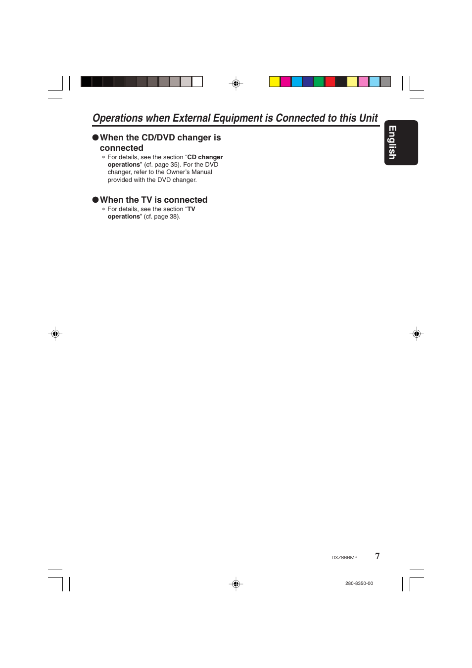 7english | Clarion DXZ866MP User Manual | Page 7 / 45