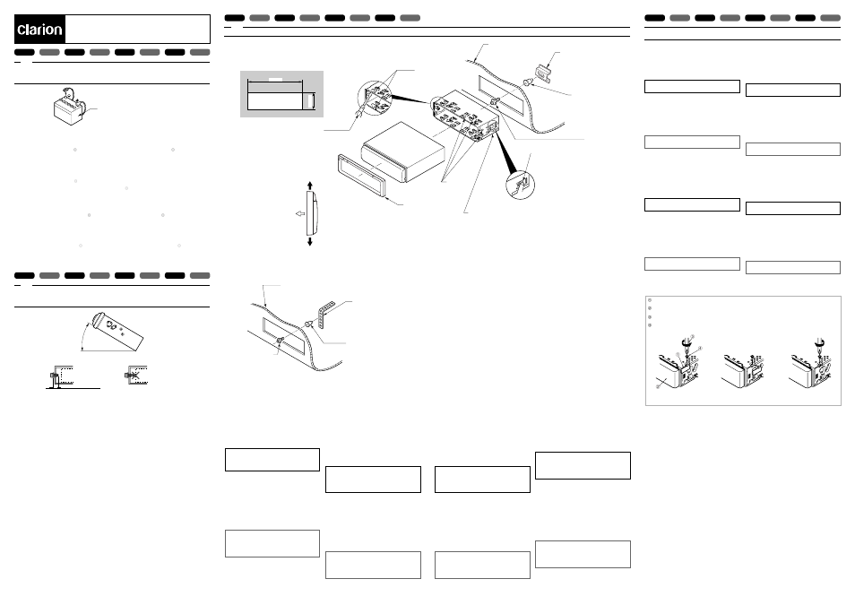 Clarion DXZ658RMP User Manual | 4 pages
