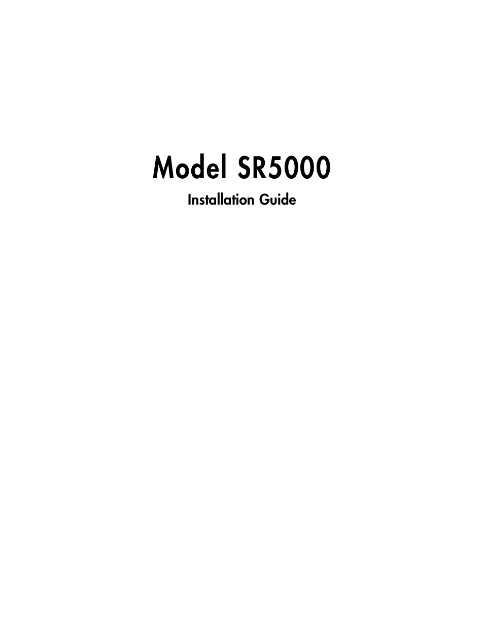 Clarion SR5000 User Manual | 42 pages