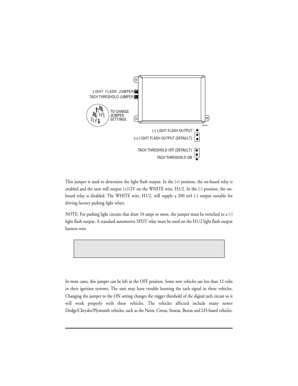 Programming jumpers | Clarion SR5000 User Manual | Page 21 / 42