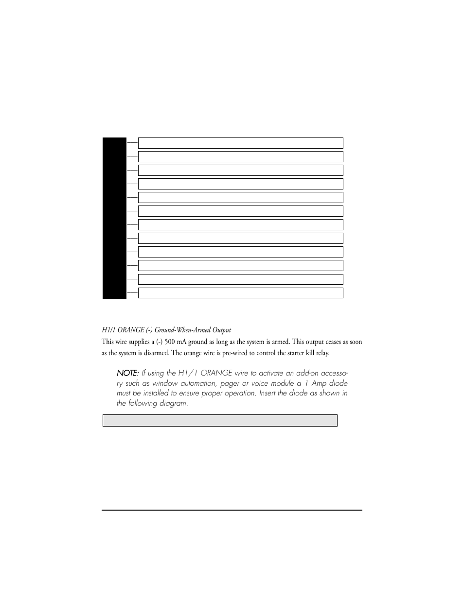 Primary harness (h1),wire connection guide | Clarion SR5000 User Manual | Page 6 / 42