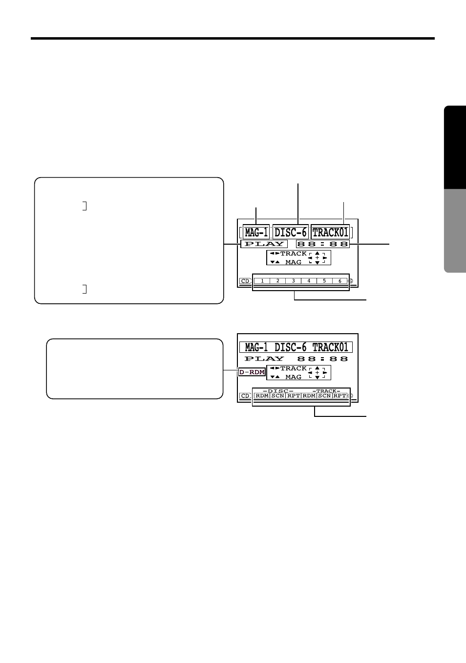 Cd chager mode operations, 17 english, Screen displayed during cd play | Clarion TVX5653 User Manual | Page 13 / 18