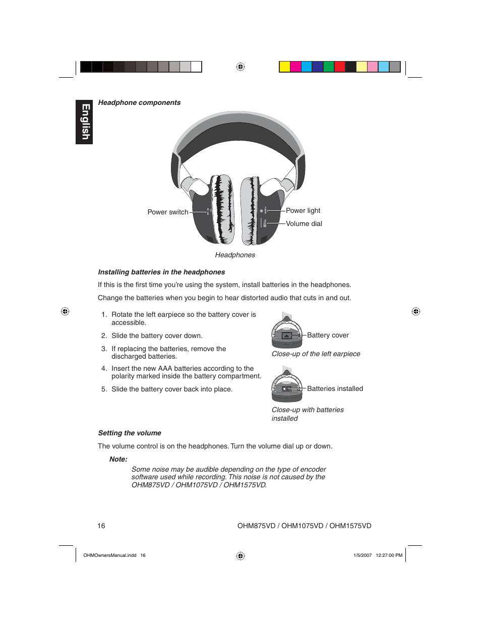 English | Clarion OHM875VD User Manual | Page 16 / 40