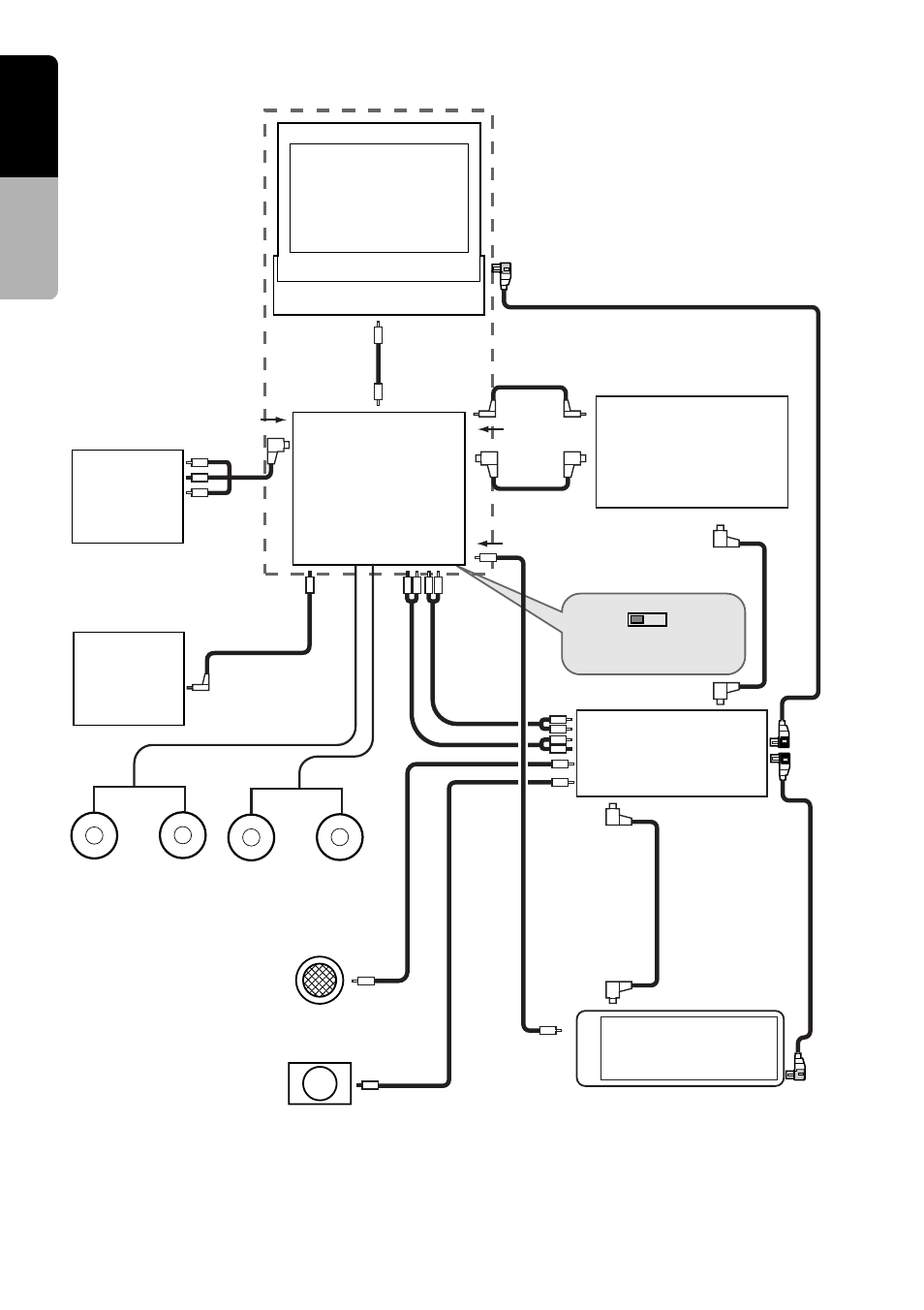 English, Sample system 2, Dvh920 | Ttx7501z rear view monitor vtr, Srv303 | Clarion VRX935VD User Manual | Page 10 / 12
