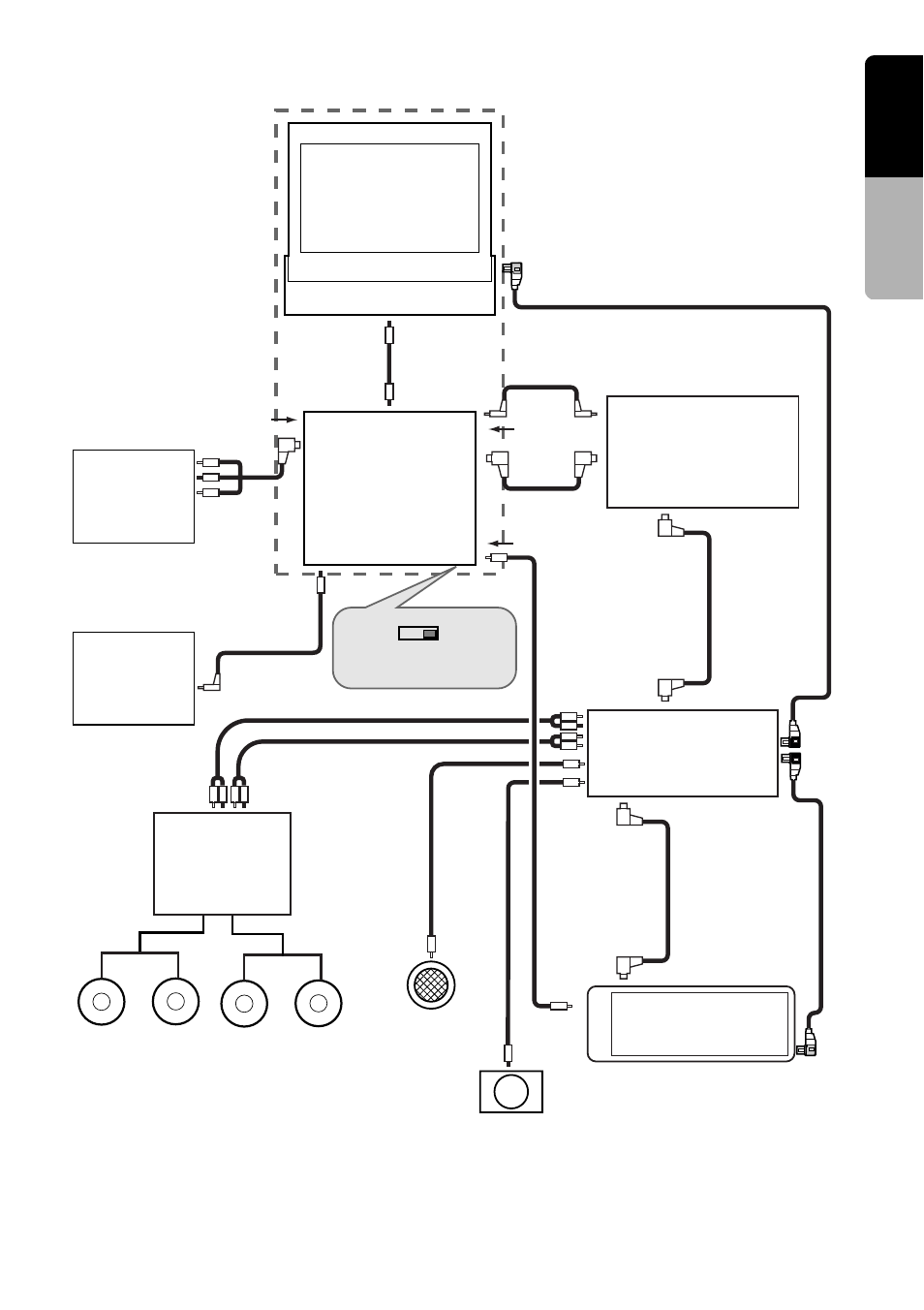 75 english, Sample system 3, Dvh920 | Ttx7501z rear view monitor vtr, Srv303, Amplifier | Clarion VRX935VD User Manual | Page 11 / 12