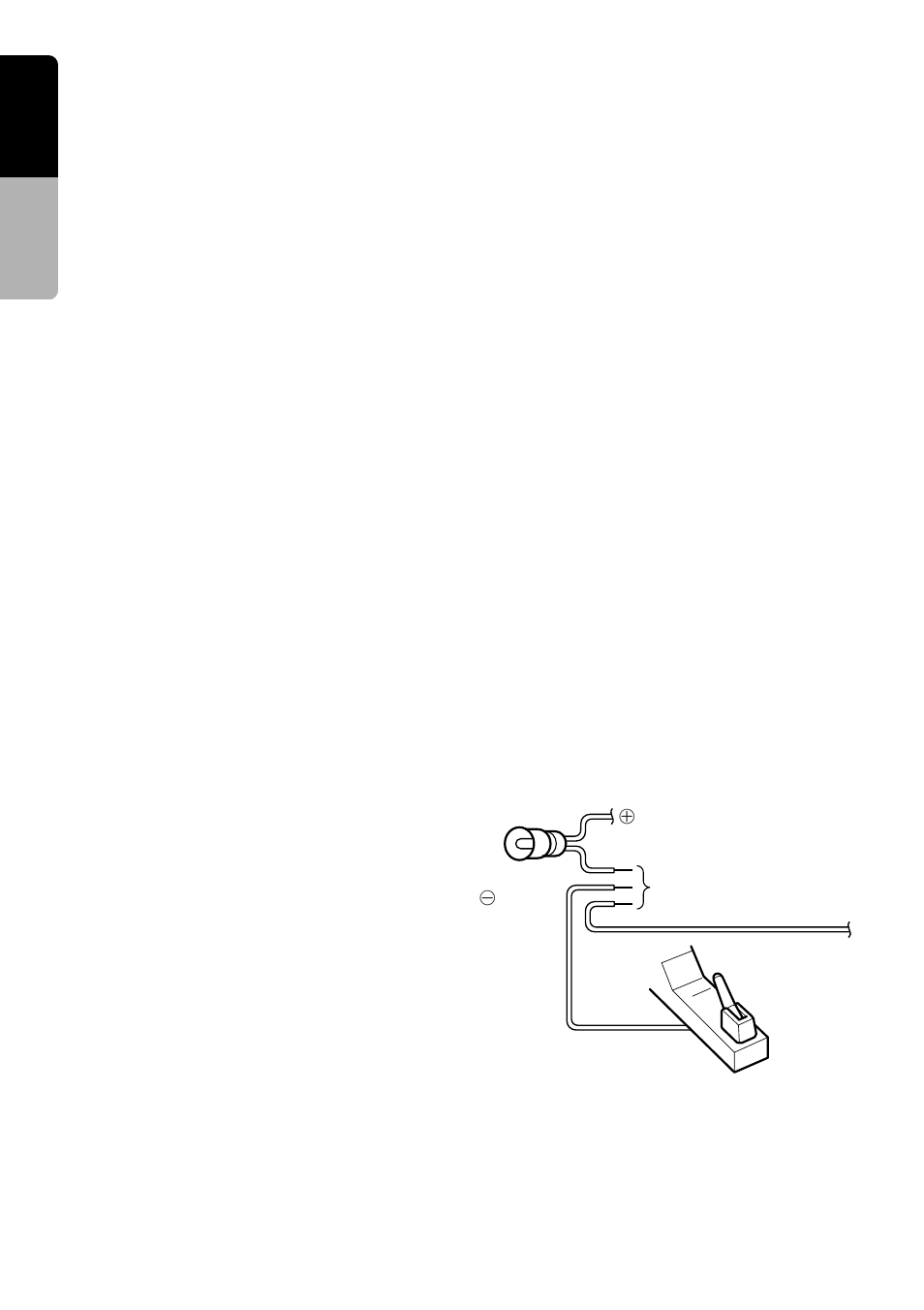 English, Connection to the ccd camera for vehicle, Tv tunner | Connecting the parking brake lead | Clarion VRX935VD User Manual | Page 8 / 12