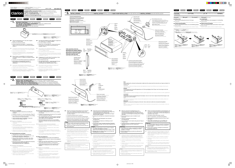 Clarion DB348RMP User Manual | 4 pages