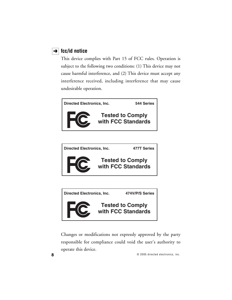 Tested to comply with fcc standards | Clarion S660 User Manual | Page 11 / 47