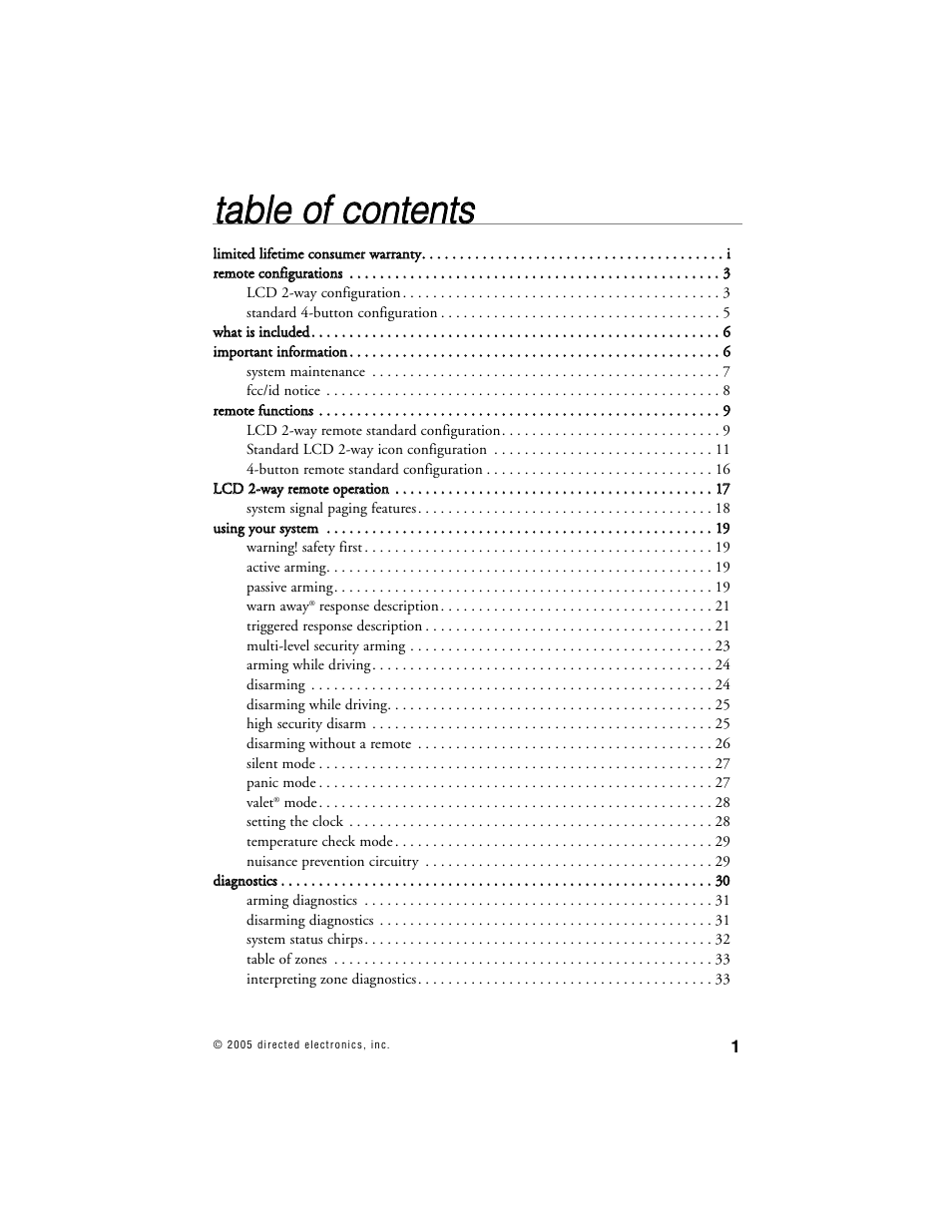 Tta ab blle e o off c co on ntte en nttss | Clarion S660 User Manual | Page 4 / 47