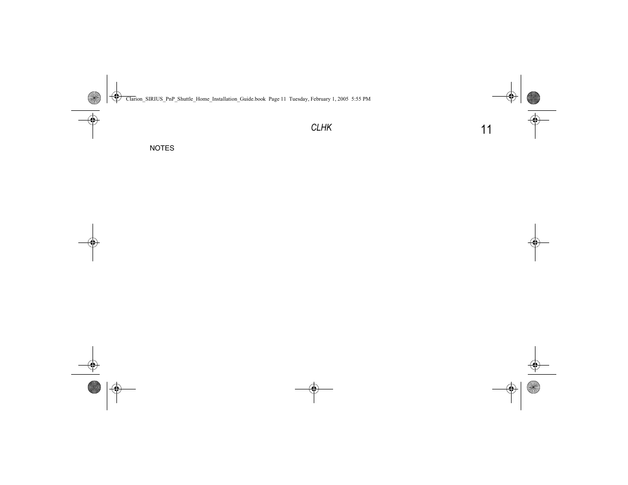 Clarion SIRIUS CLHK User Manual | Page 13 / 20