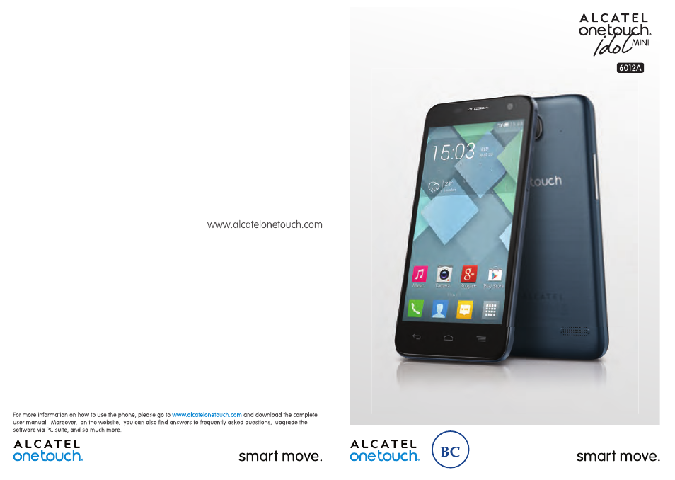 Alcatel Idol Mini User Manual | 72 pages