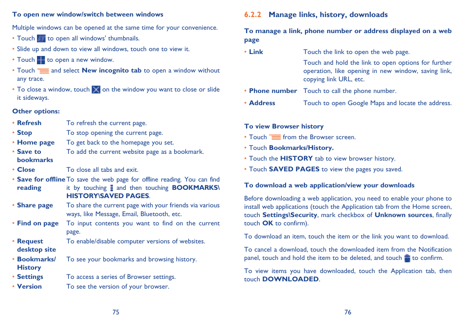 Alcatel Idol Mini User Manual | Page 39 / 72