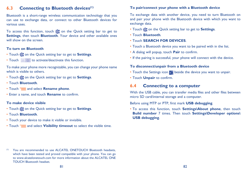 Alcatel Idol Mini User Manual | Page 42 / 72