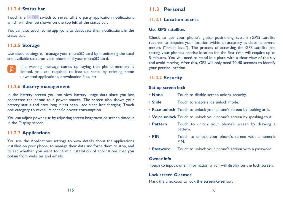 Alcatel Idol Mini User Manual | Page 59 / 72