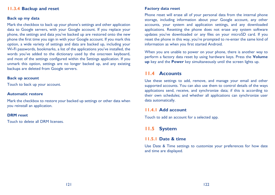 Alcatel Idol Mini User Manual | Page 62 / 72