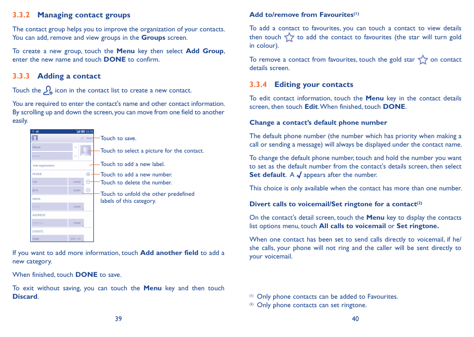 Alcatel Idol 2s User Manual | Page 21 / 70