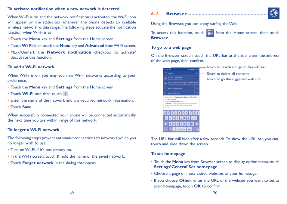 2 browser | Alcatel Idol 2s User Manual | Page 36 / 70