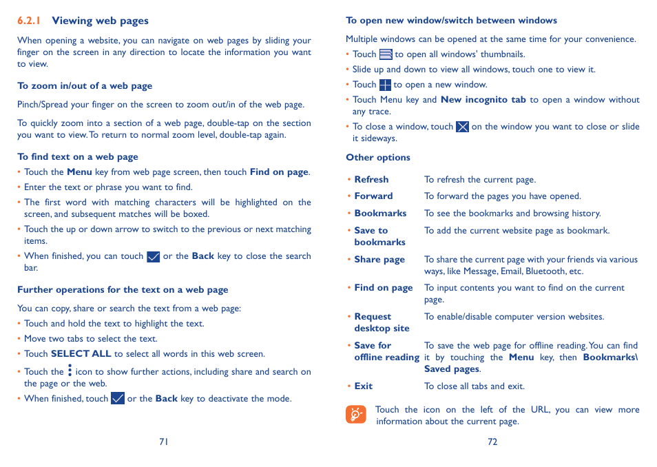 Alcatel Idol 2s User Manual | Page 37 / 70