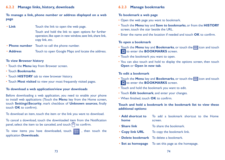 Alcatel Idol 2s User Manual | Page 38 / 70