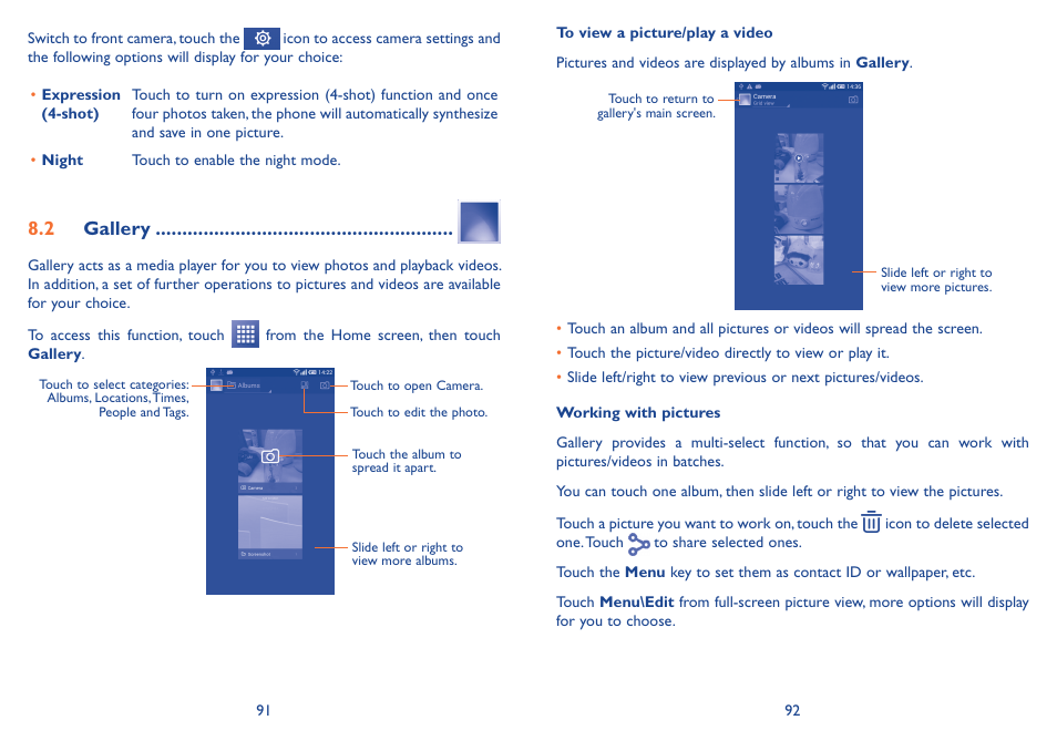 2 gallery | Alcatel Idol 2s User Manual | Page 47 / 70