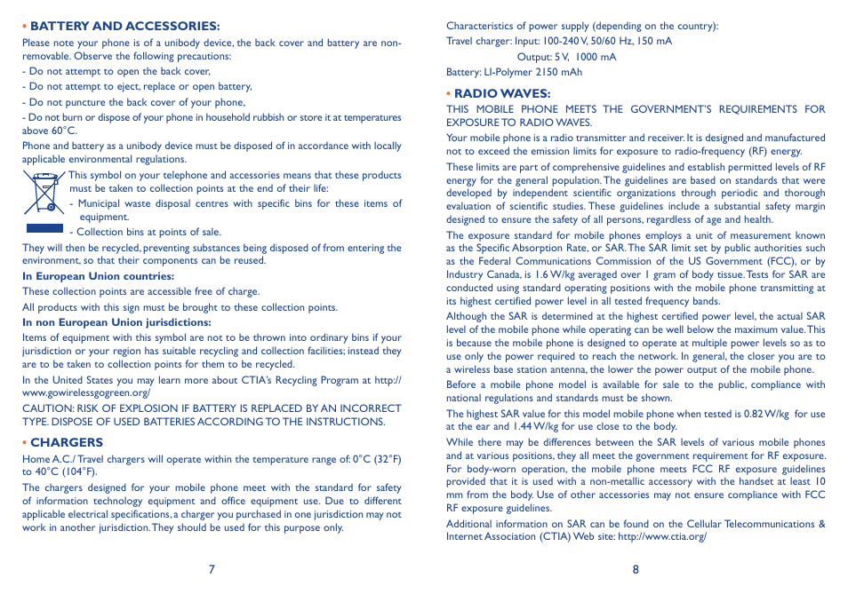Alcatel Idol 2s User Manual | Page 5 / 70