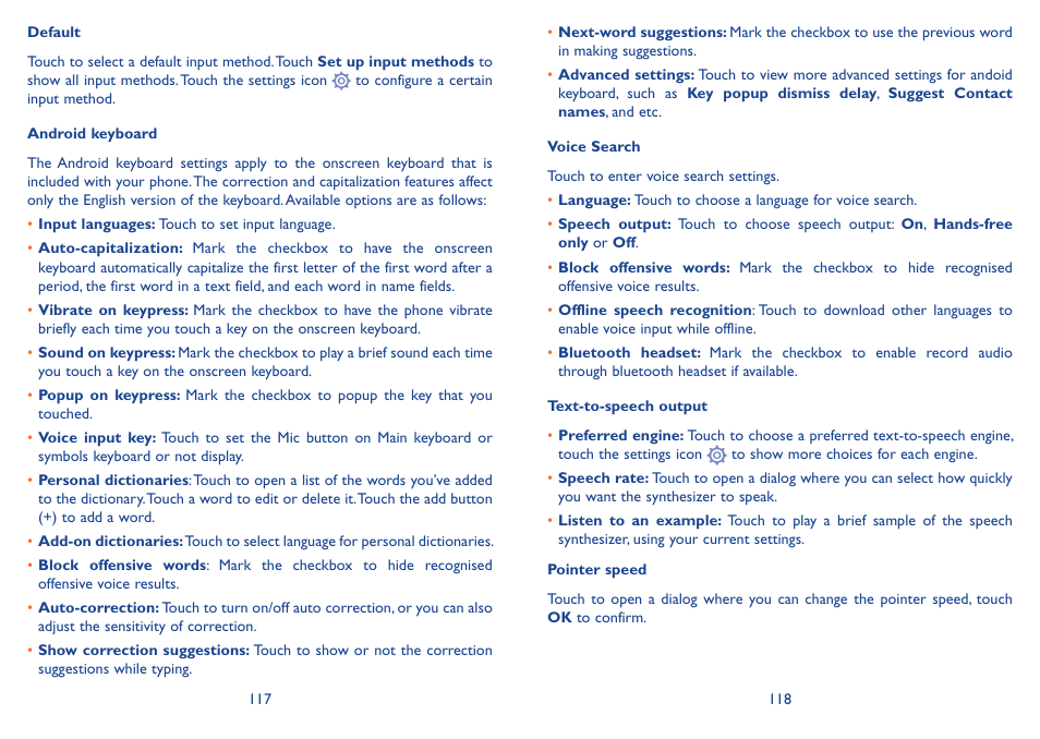 Alcatel Idol 2s User Manual | Page 60 / 70
