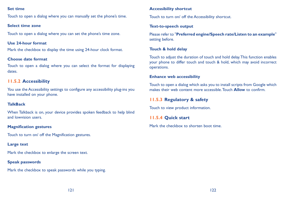 Alcatel Idol 2s User Manual | Page 62 / 70