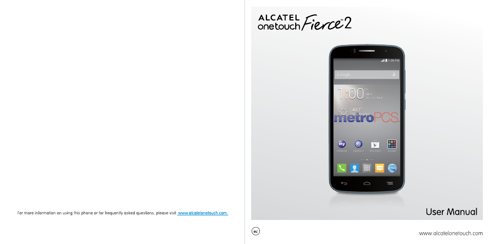 Alcatel ONE TOUCH Fierce 2 User Manual | 68 pages