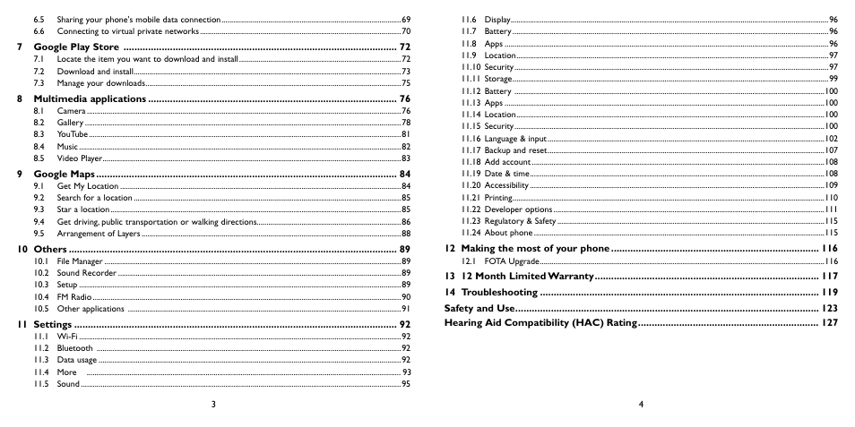 Alcatel ONE TOUCH Fierce 2 User Manual | Page 3 / 68