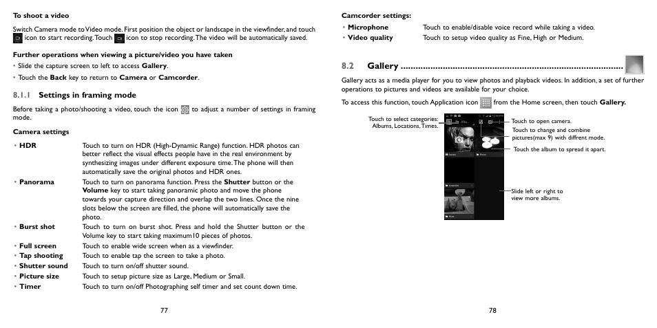 2 gallery | Alcatel ONE TOUCH Fierce 2 User Manual | Page 40 / 68