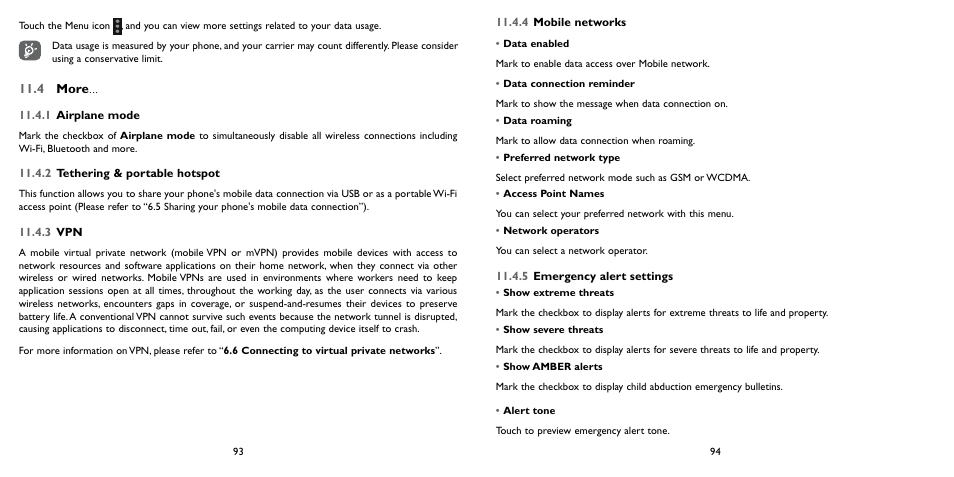 4 more | Alcatel ONE TOUCH Fierce 2 User Manual | Page 48 / 68