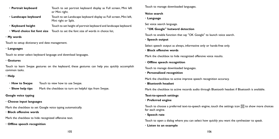 Alcatel ONE TOUCH Fierce 2 User Manual | Page 54 / 68