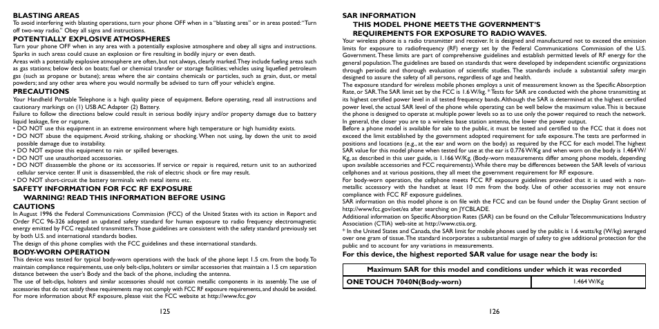 Alcatel ONE TOUCH Fierce 2 User Manual | Page 64 / 68