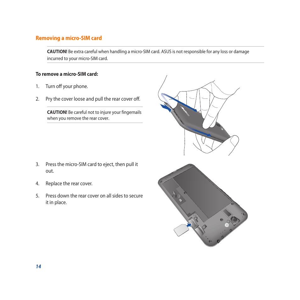 Asus PadFone X User Manual | Page 14 / 62