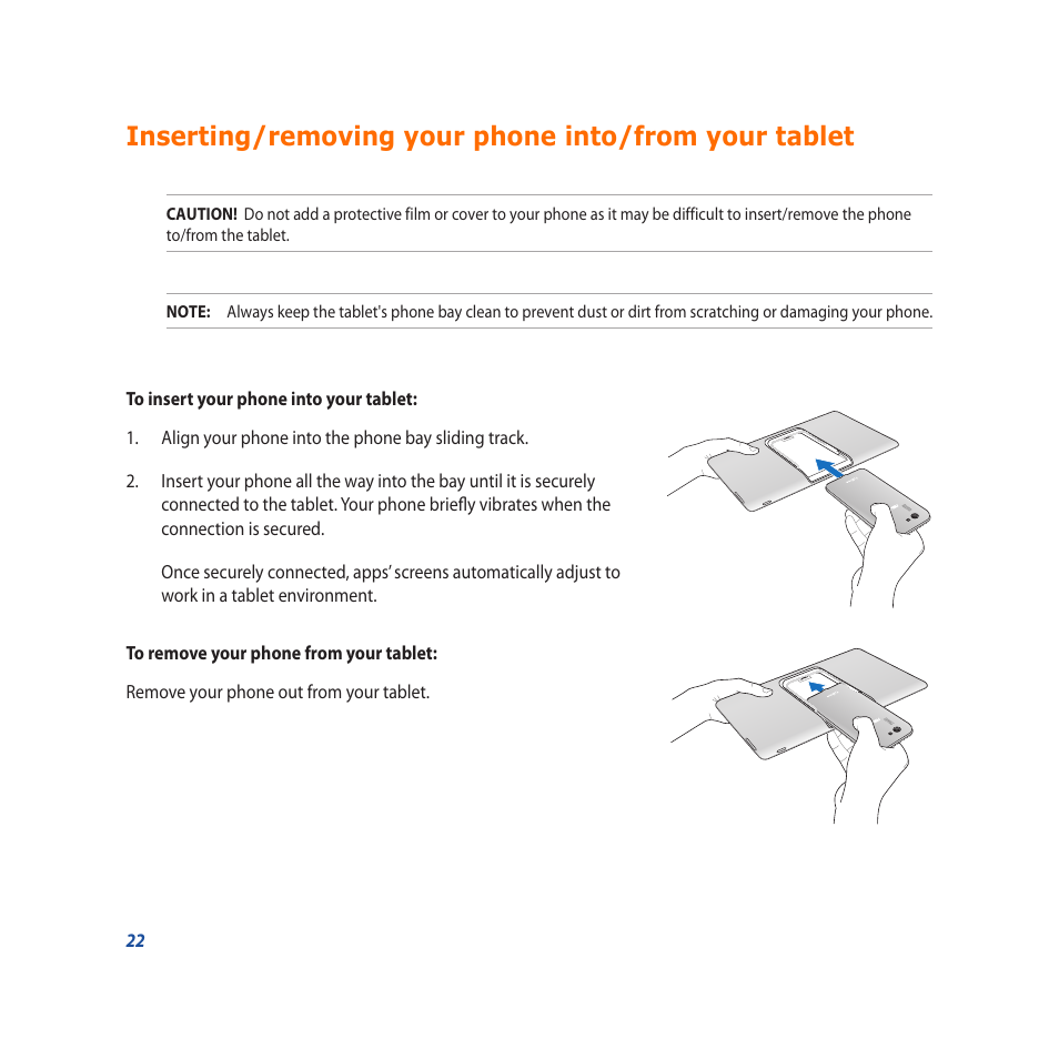 Asus PadFone X User Manual | Page 22 / 62