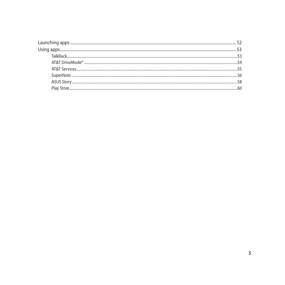 Asus PadFone X User Manual | Page 5 / 62