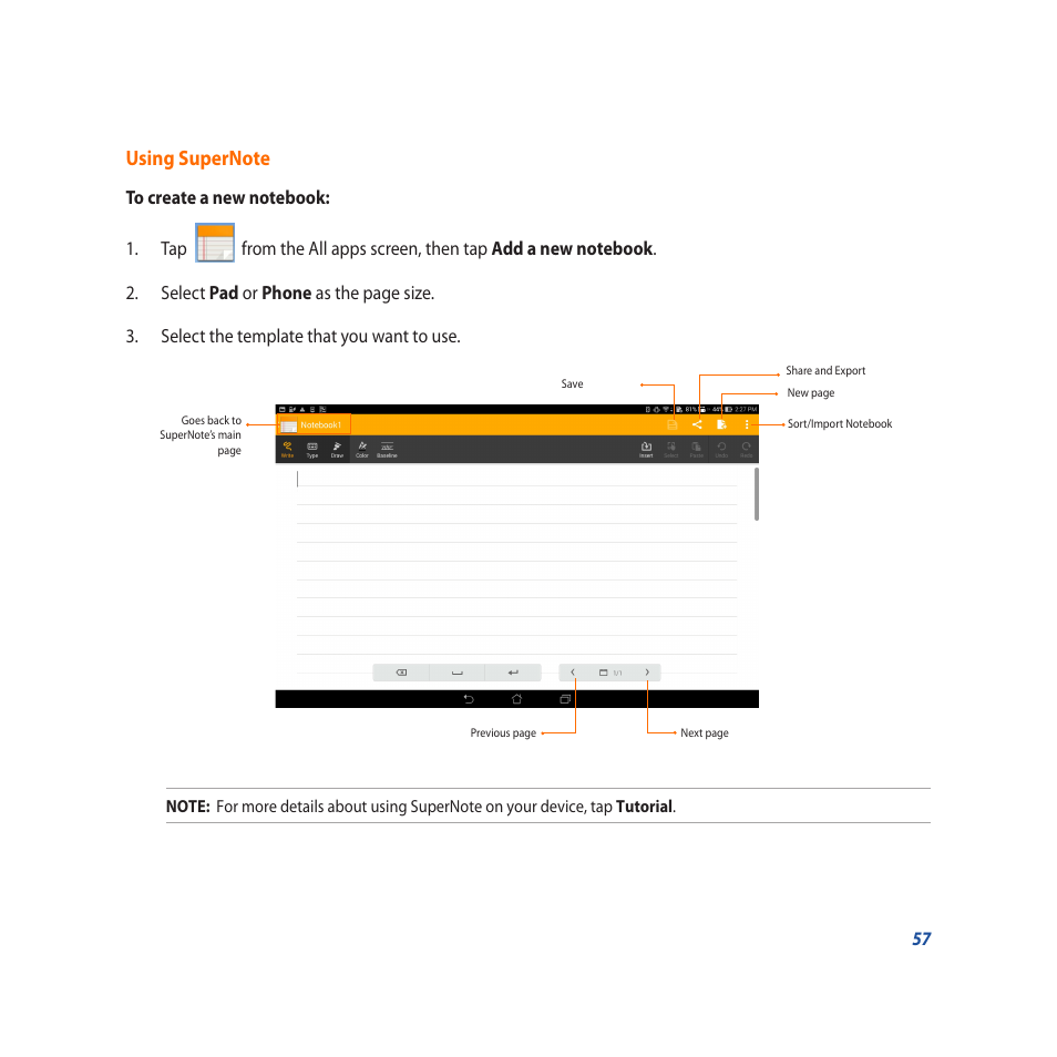 Asus PadFone X User Manual | Page 57 / 62