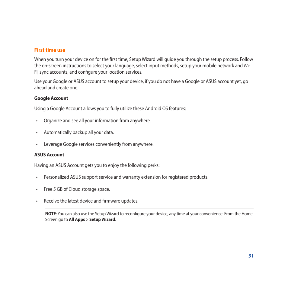 Asus Padfone X mini User Manual | Page 31 / 146