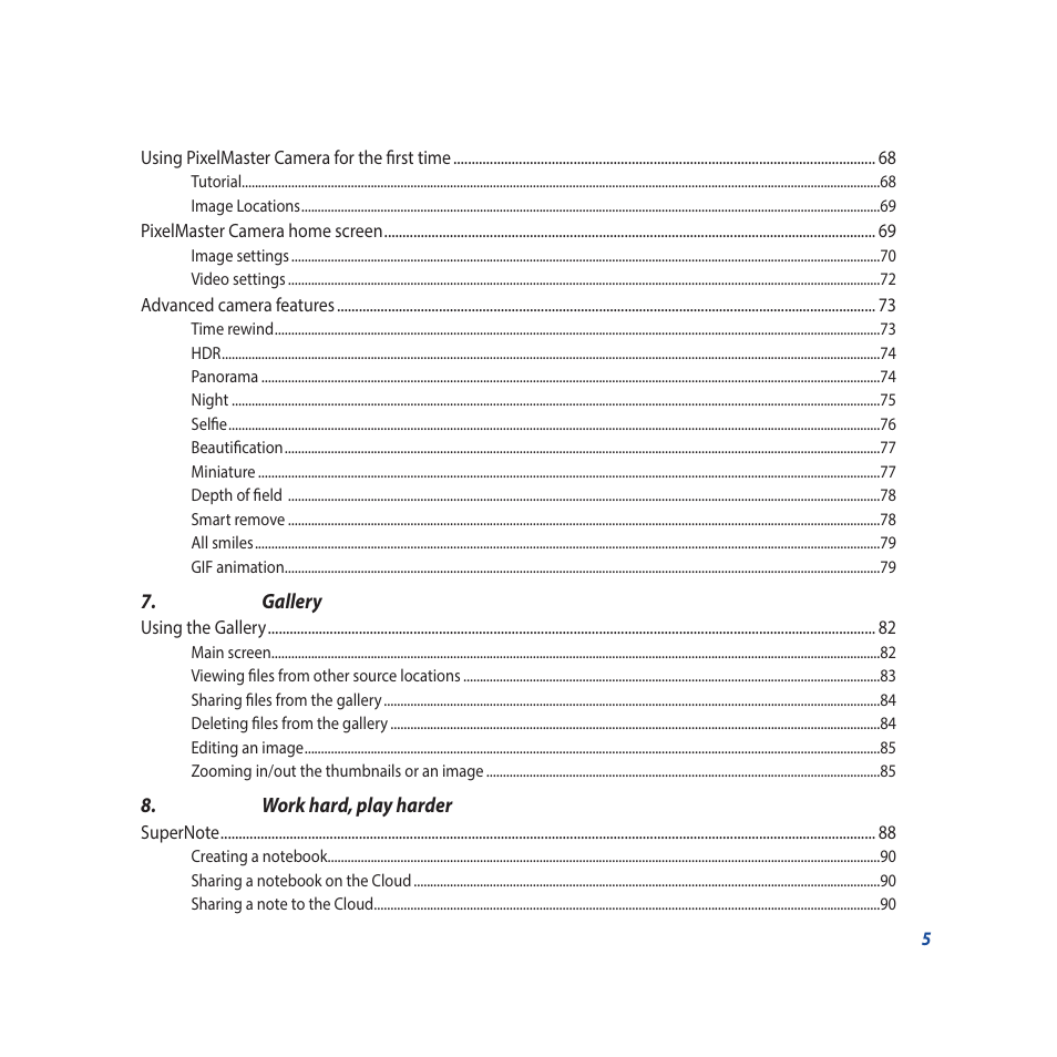 Asus Padfone X mini User Manual | Page 5 / 146