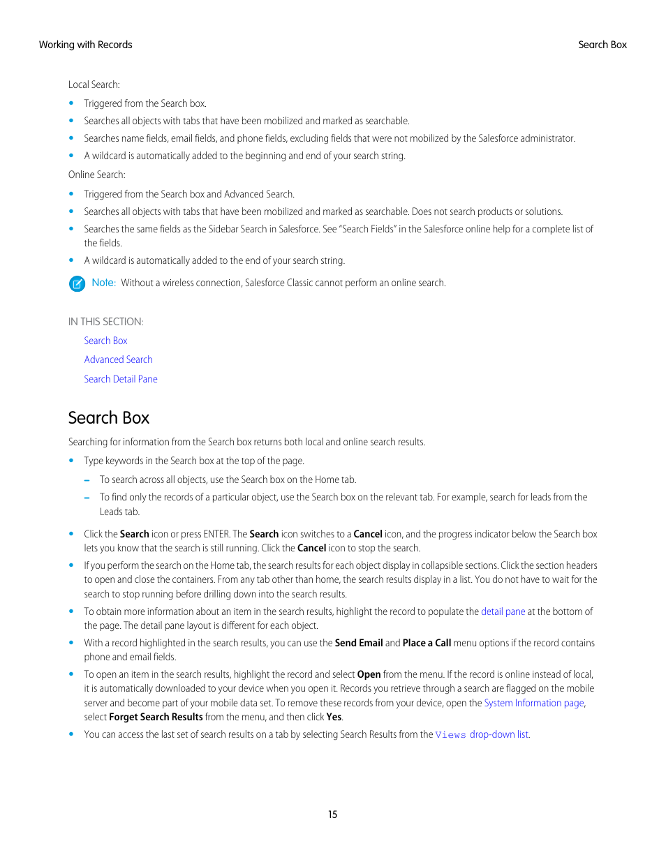 Search box | Blackberry Classic User Manual | Page 21 / 57