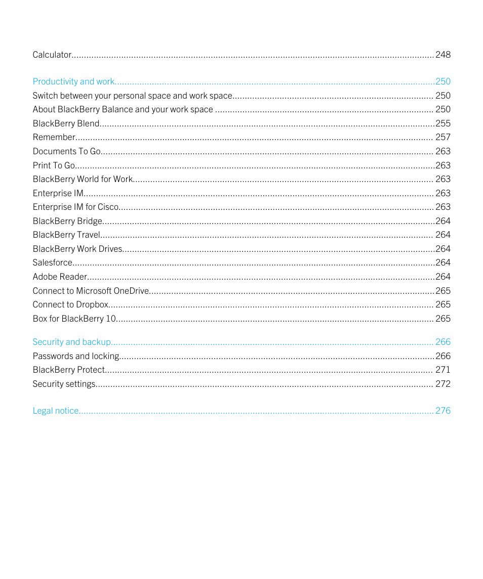 Blackberry Passport User Manual | Page 5 / 278