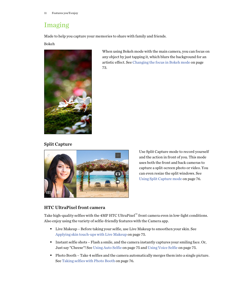 Imaging | HTC One M9 User Manual | Page 11 / 197