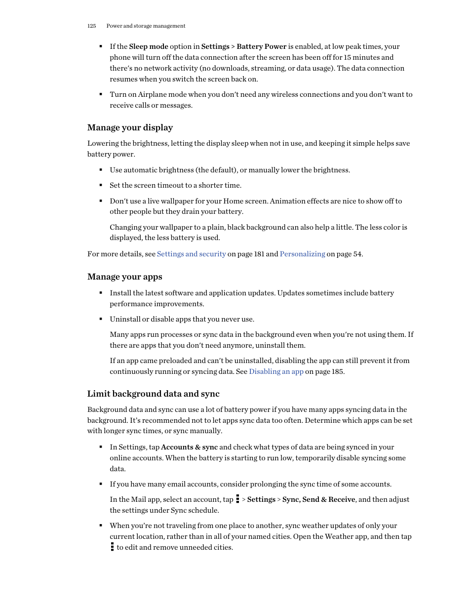 HTC One M9 User Manual | Page 125 / 197