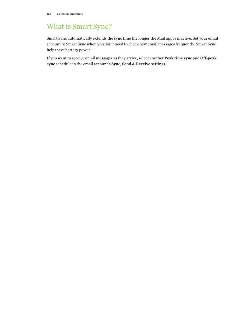 What is smart sync | HTC One M9 User Manual | Page 154 / 197